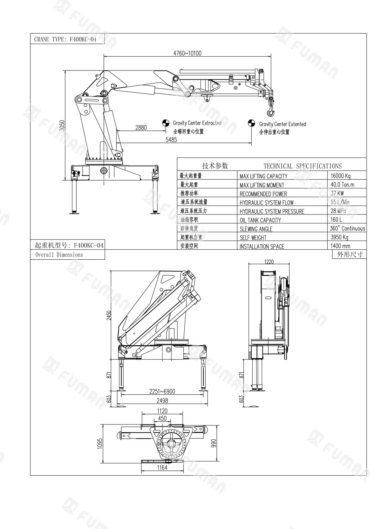 Truck Mounted Knuckle Boom Crane
