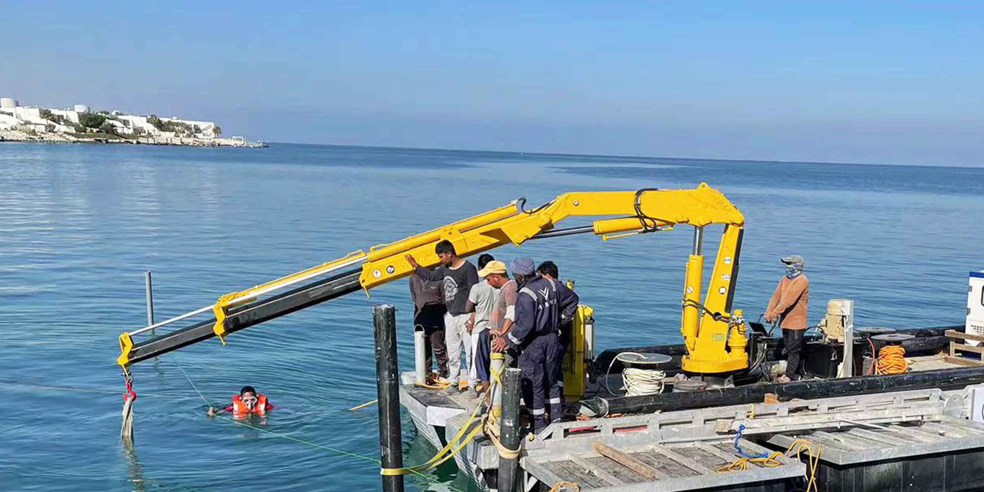 Flanged Straight Boom Crane