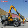 16 ton truck mounted folding boom crane